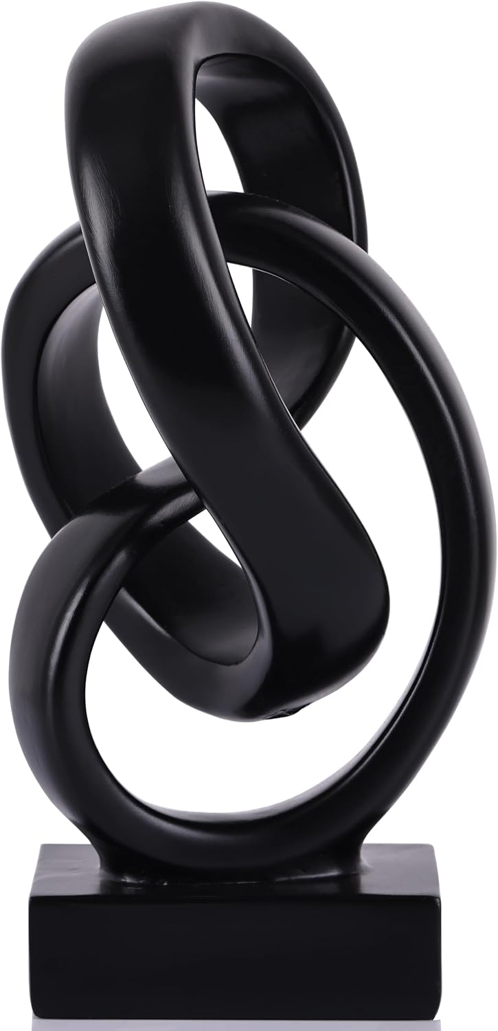 Abstract Intertwined Knot Sculpture